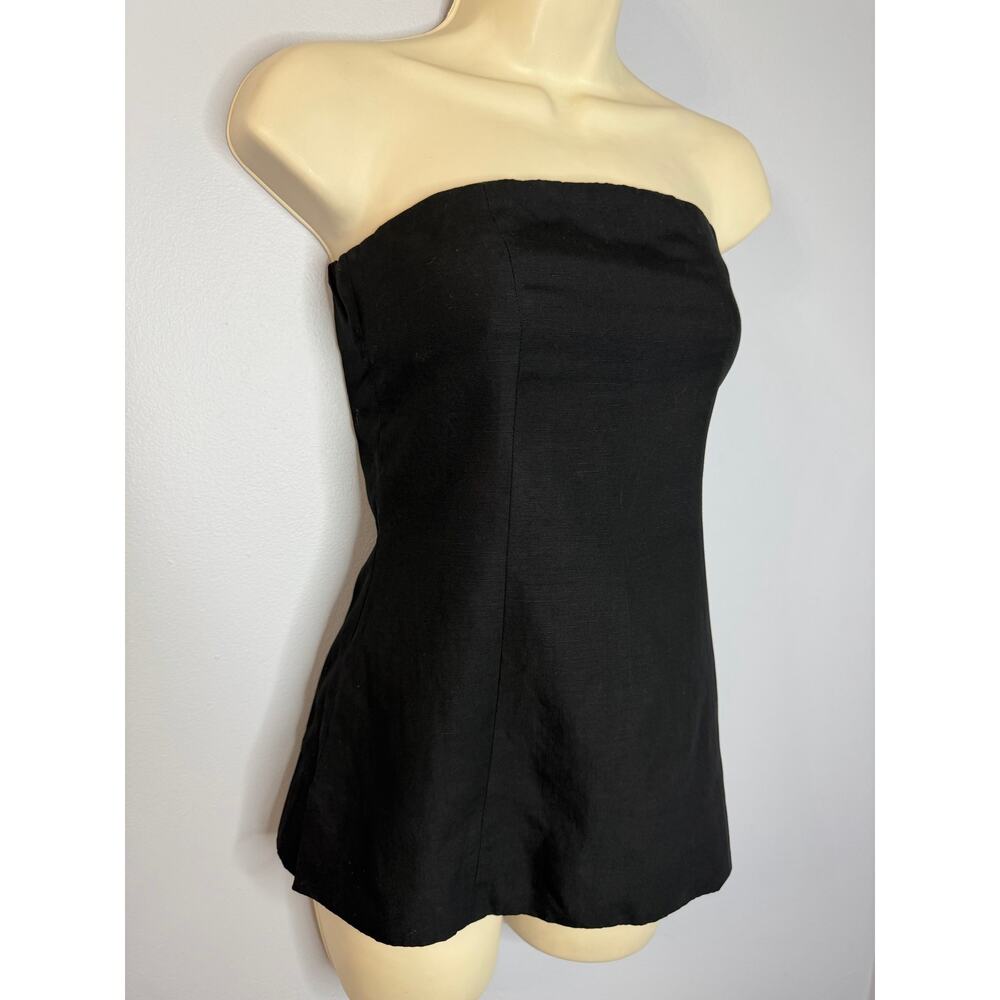 COS Bandeau Corset Top Linen Blend Classic Women's 2 - Picture 4 of 9